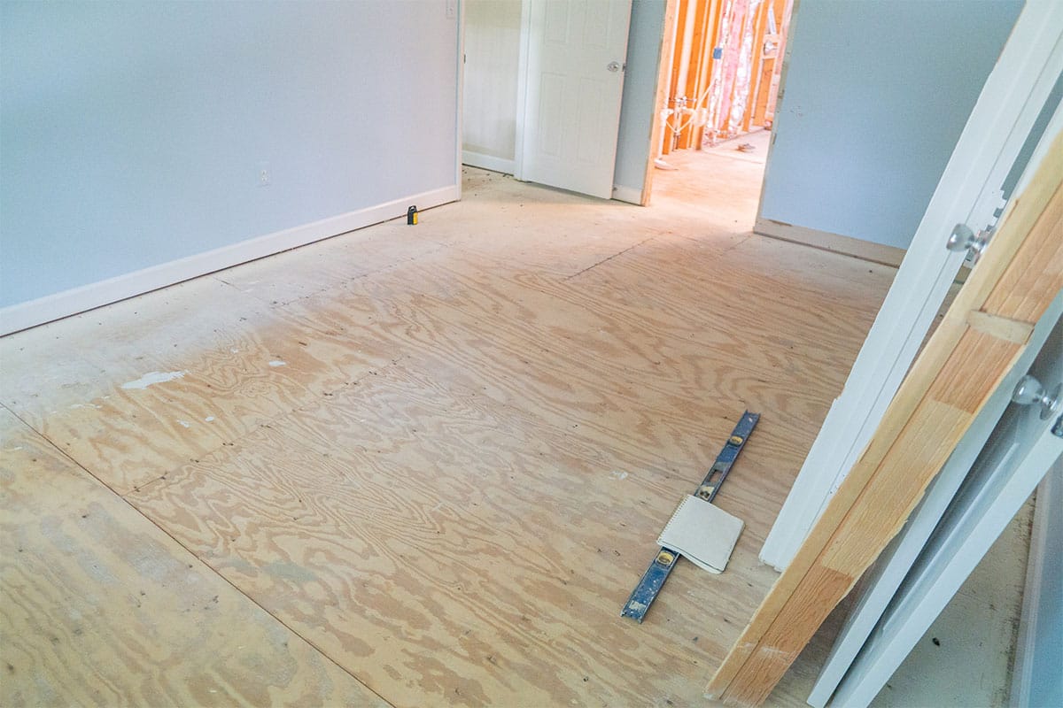Master bedroom in Derwood ready for new wooden flooring installation
